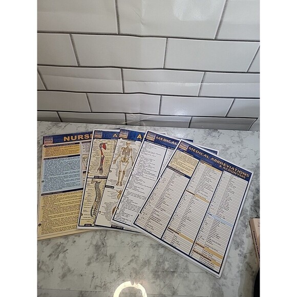 Quick Study Academic Medical Terms & Acronyms, Anatomy 1 & 2, Nursing Tri-Guides - Picture 4 of 4